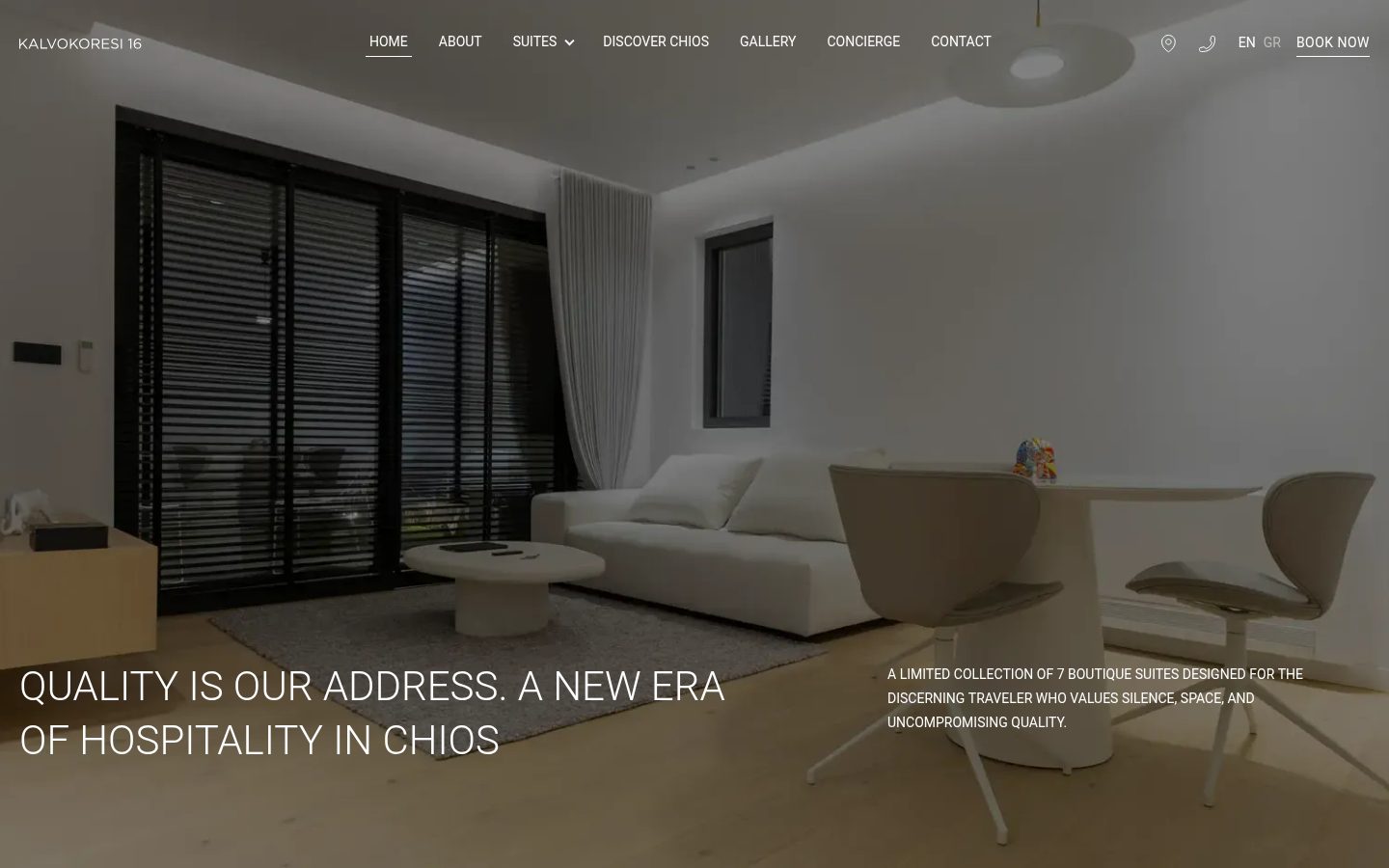Kalvokoresi 16 landing page