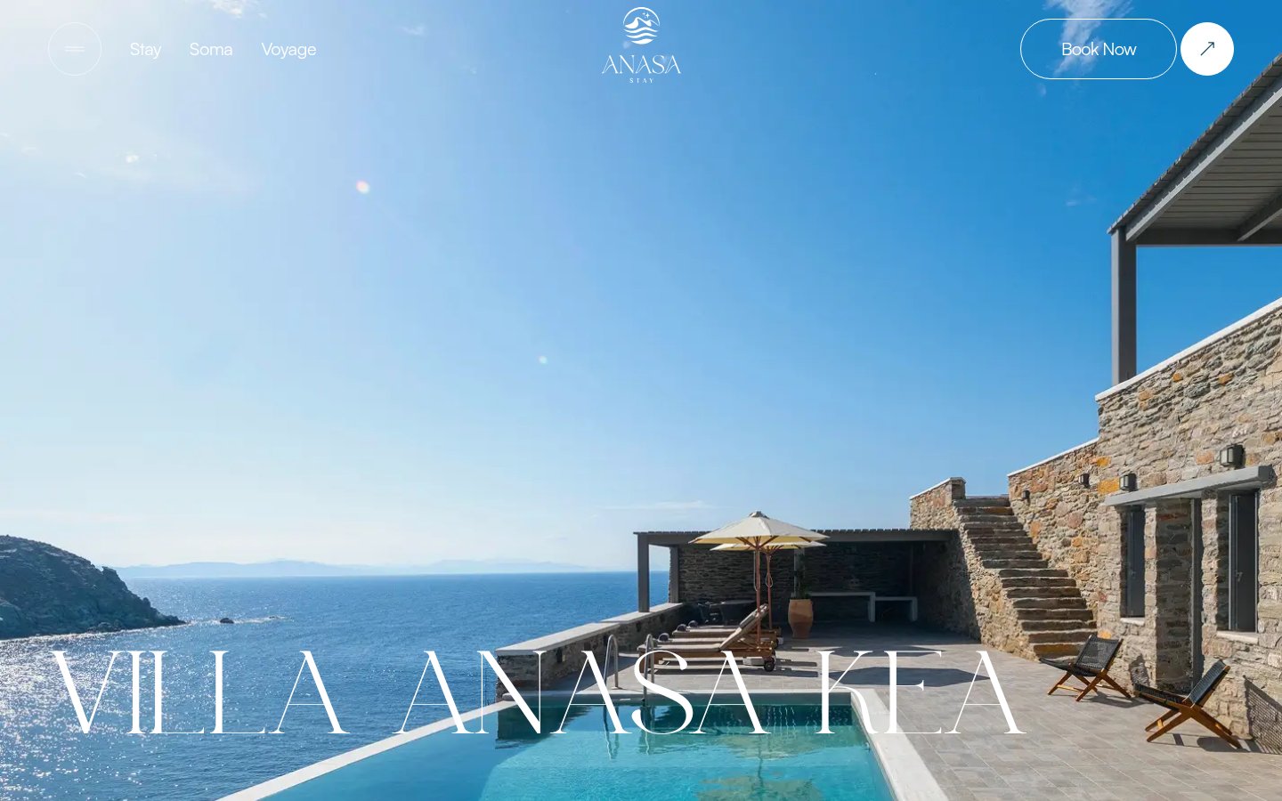 Villa Anasa landing page